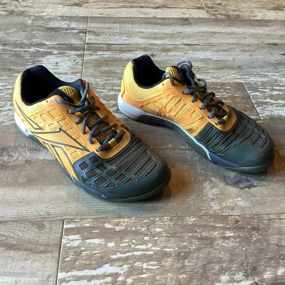 REEBOK Crossfit CF7 Shoes Grey & Orange Women’s 8.5